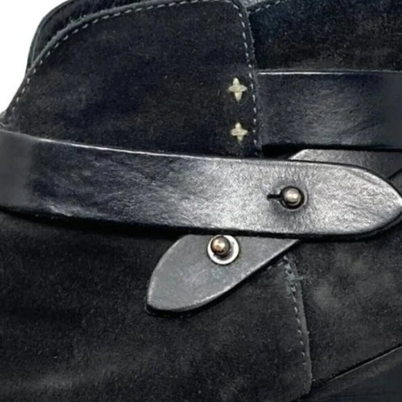 Rag & Bone Harrow Dark Gray Suede Cap Toe Ankle Boots - Size 8.5 - Picture 7 of 10